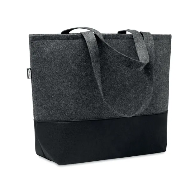 DUO INDICO RPET felt shopping bag stone grey