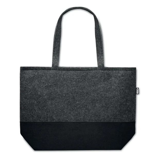 DUO INDICO RPET felt shopping bag stone grey