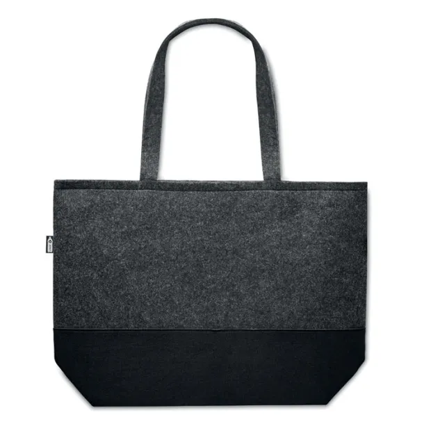 DUO INDICO RPET felt shopping bag stone grey