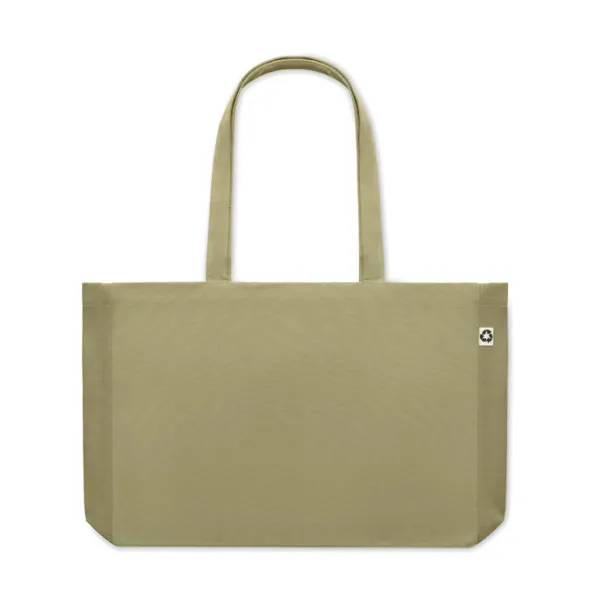 RESPECT COLOURED Canvas Recycled bag 280 gr/m² Green