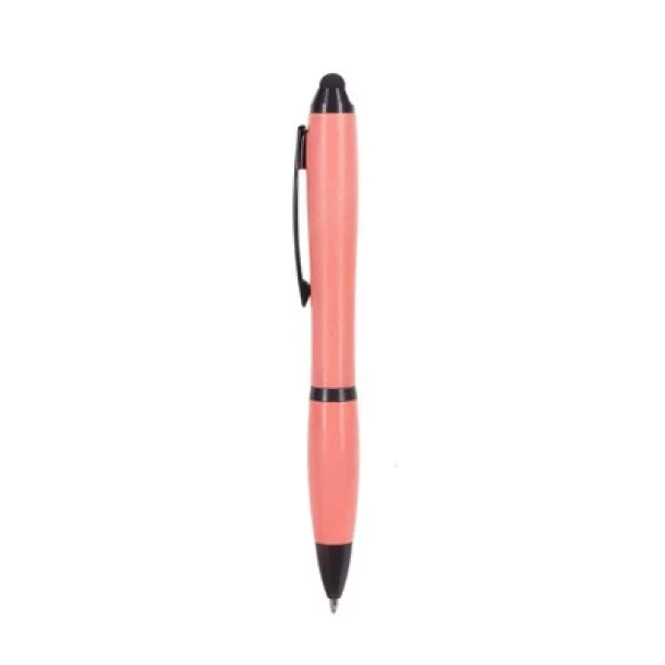  Bamboo ball pen, touch pen pink