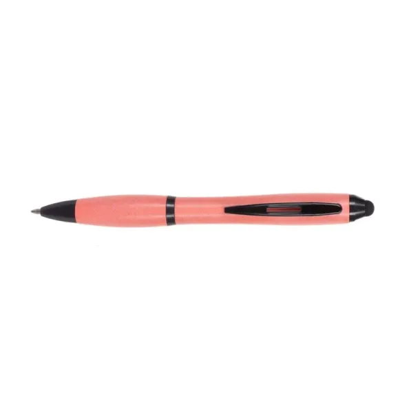  Bamboo ball pen, touch pen pink