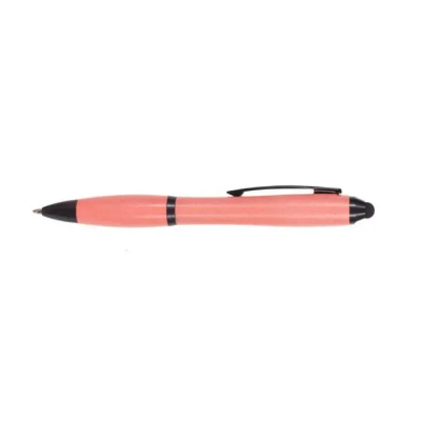  Bamboo ball pen, touch pen pink