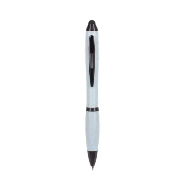  Bamboo ball pen, touch pen light blue