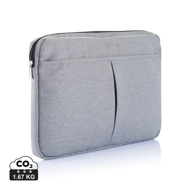  Laptop sleeve 15” PVC free - XD Collection Grey 