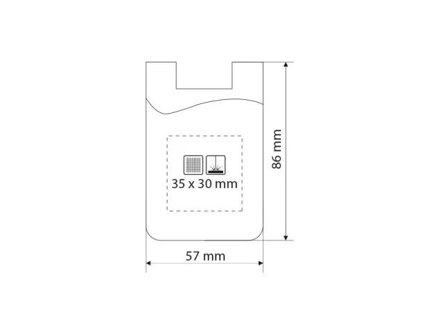 POCKET SILIKONSKI DRŽAČ KARTICA ZA MOBITEL Crna