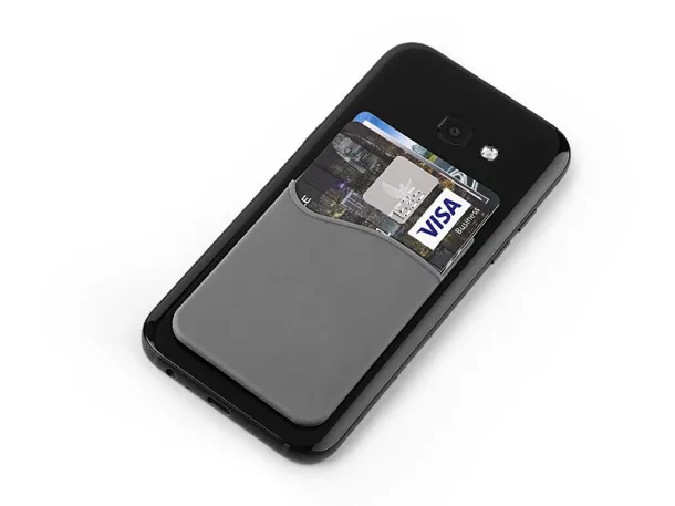 POCKET card holder for mobile phones Gray