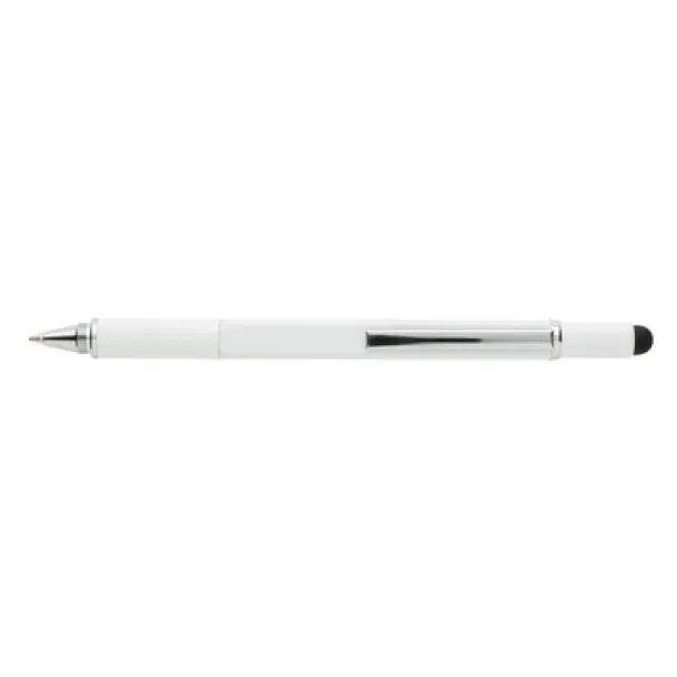  Multifunctional ball pen, ruler, spirit level, screwdriver, touch pen white