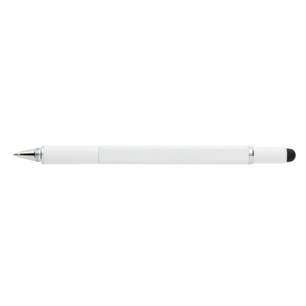  Multifunctional ball pen, ruler, spirit level, screwdriver, touch pen white