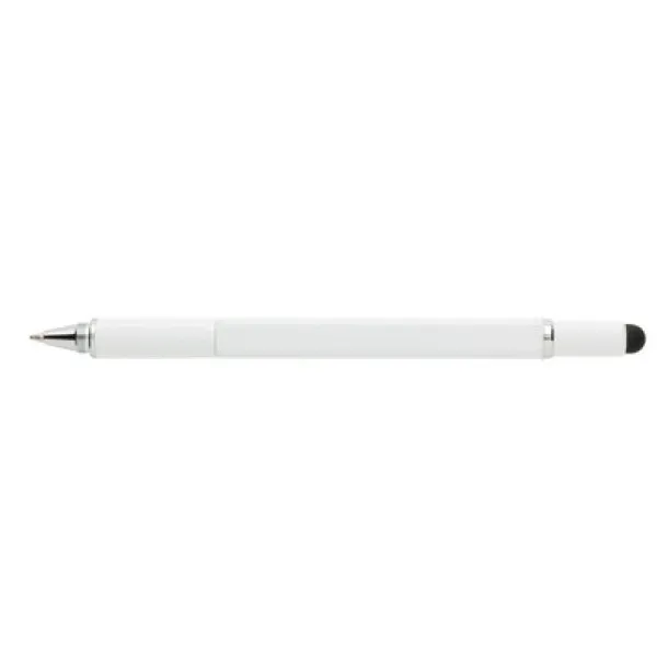  Multifunctional ball pen, ruler, spirit level, screwdriver, touch pen white