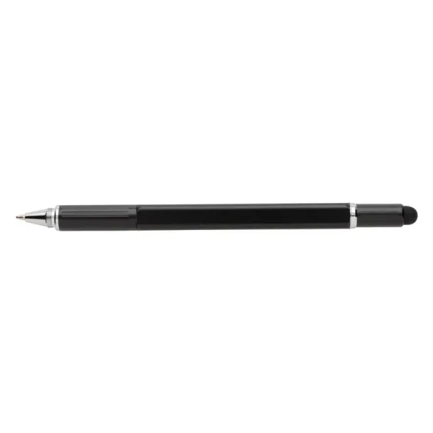  Multifunctional ball pen, ruler, spirit level, screwdriver, touch pen black