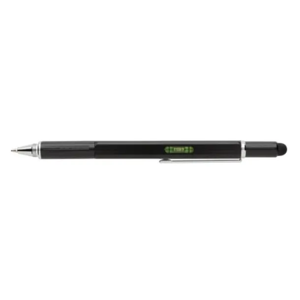  Multifunctional ball pen, ruler, spirit level, screwdriver, touch pen black