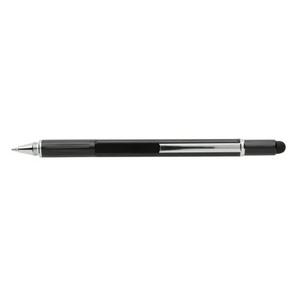  Multifunctional ball pen, ruler, spirit level, screwdriver, touch pen black