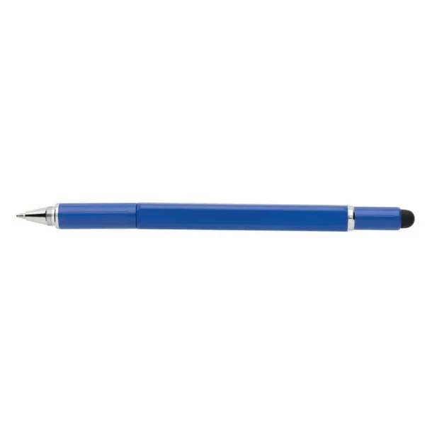  Multifunctional ball pen, ruler, spirit level, screwdriver, touch pen navy blue