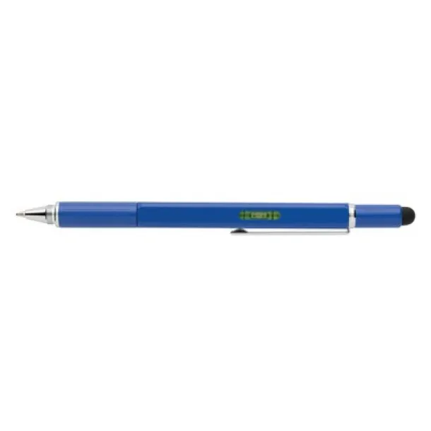  Multifunctional ball pen, ruler, spirit level, screwdriver, touch pen navy blue