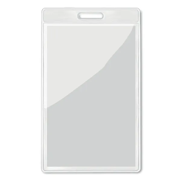 BADGO Transparent badge 7,5cmx12,5cm Transparent