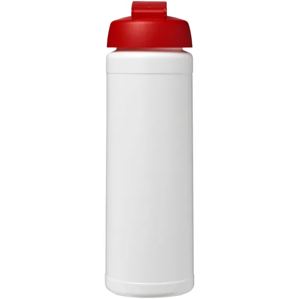 Baseline® Plus 750 ml flip lid sport bottle - Unbranded White Red