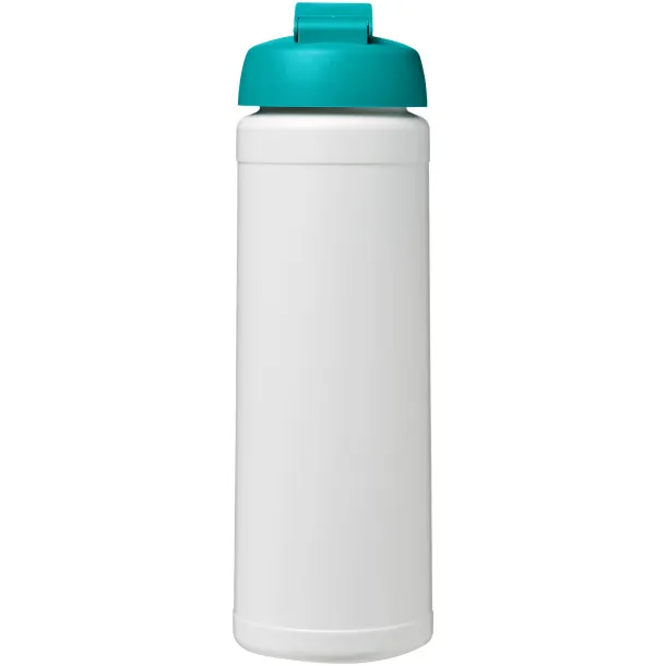 Baseline® Plus 750 ml flip lid sport bottle - Unbranded White Aqua