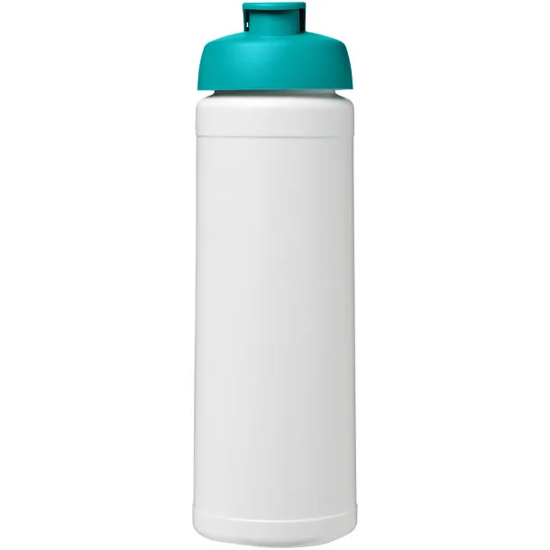 Baseline® Plus 750 ml flip lid sport bottle - Unbranded White Aqua