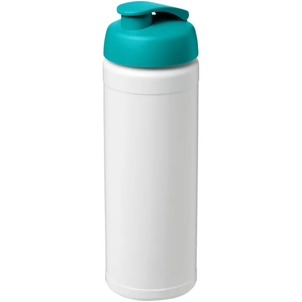 Baseline® Plus 750 ml flip lid sport bottle - Unbranded White Aqua