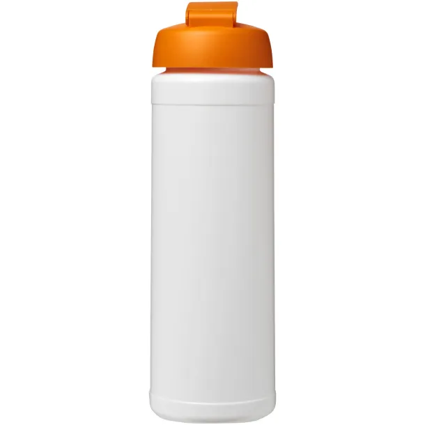 Baseline® Plus 750 ml flip lid sport bottle - Unbranded White Orange