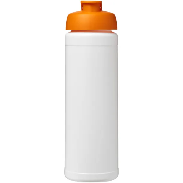 Baseline® Plus 750 ml flip lid sport bottle - Unbranded White Orange