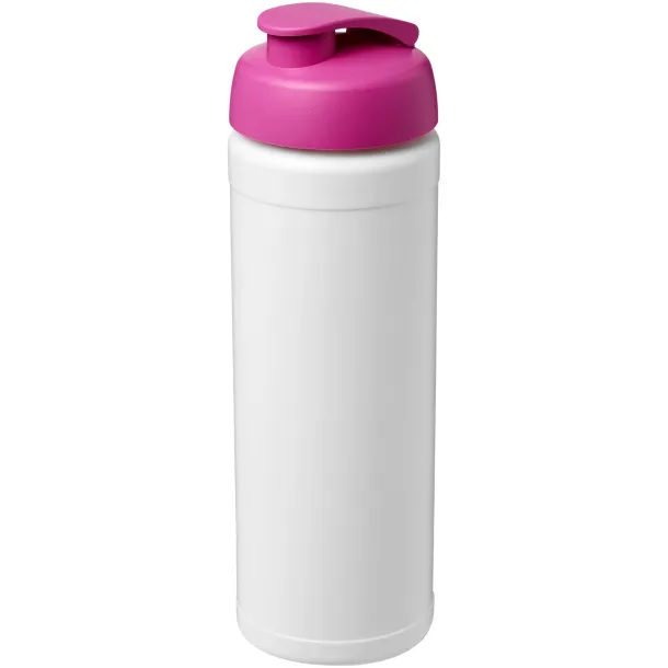 Baseline® Plus 750 ml flip lid sport bottle - Unbranded White Transparent pink