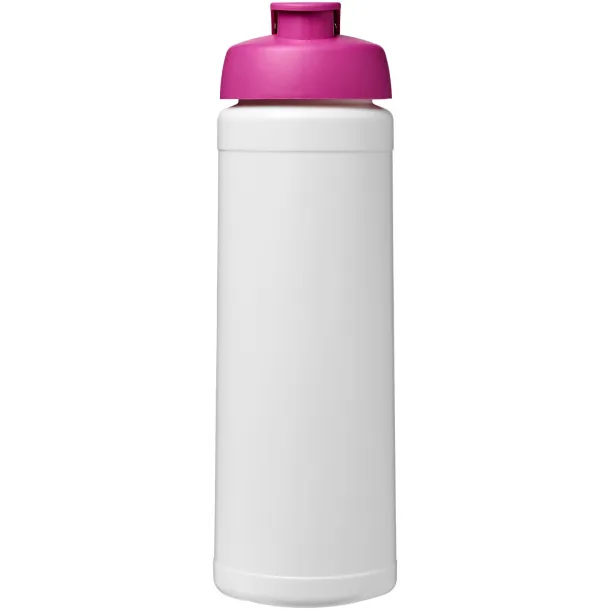 Baseline® Plus 750 ml flip lid sport bottle - Unbranded White Transparent pink