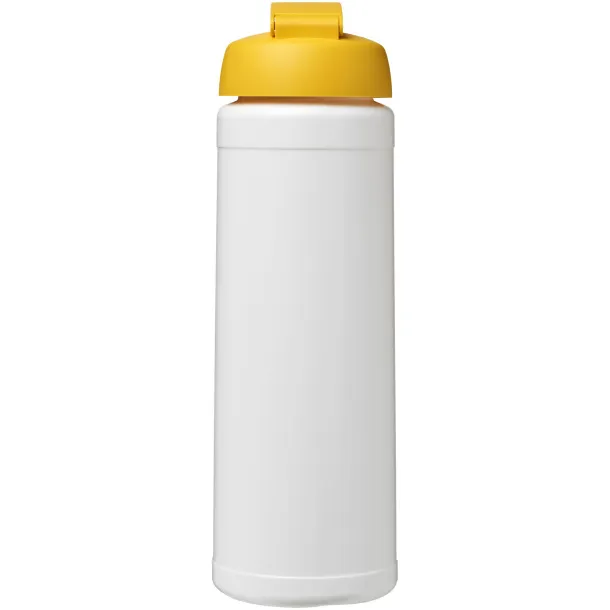 Baseline® Plus 750 ml flip lid sport bottle - Unbranded White Yellow