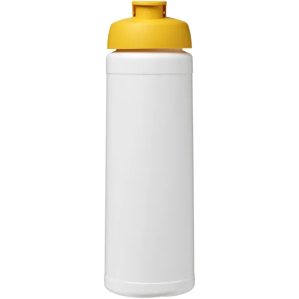 Baseline® Plus 750 ml flip lid sport bottle - Unbranded White Yellow