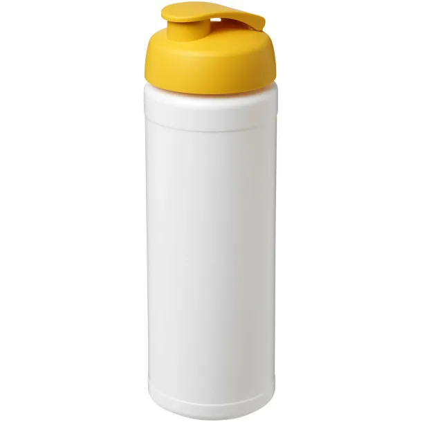 Baseline® Plus 750 ml flip lid sport bottle - Unbranded White Yellow