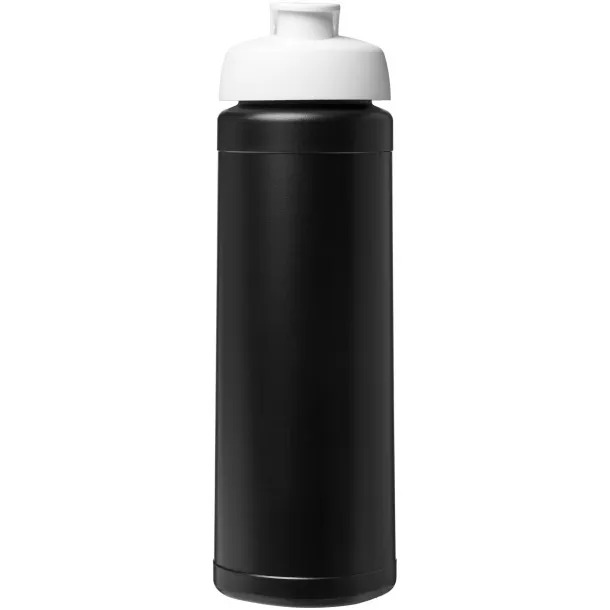 Baseline® Plus 750 ml flip lid sport bottle Solid black White