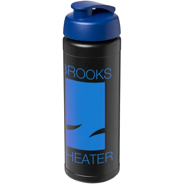 Baseline® Plus 750 ml flip lid sport bottle Solid black Blue