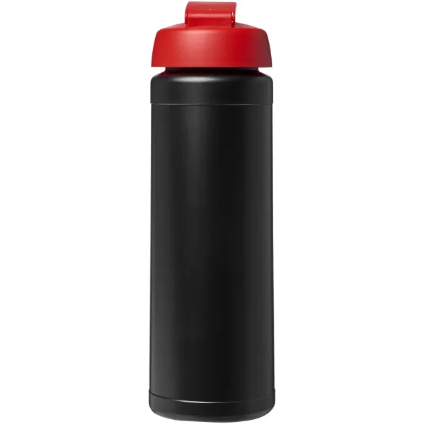 Baseline® Plus 750 ml flip lid sport bottle Solid black Red