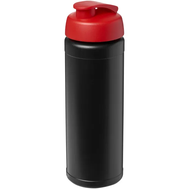 Baseline® Plus 750 ml flip lid sport bottle Solid black Red