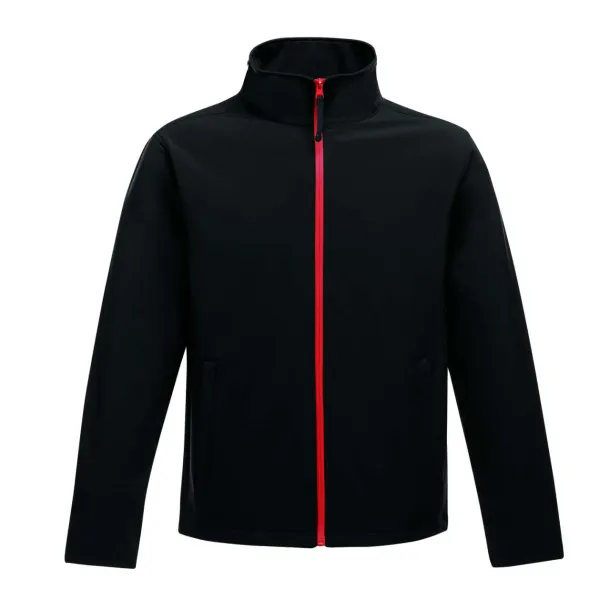  ABLAZE MEN'S PRINTABLE SOFTSHELL - Regatta Black Paprika Red