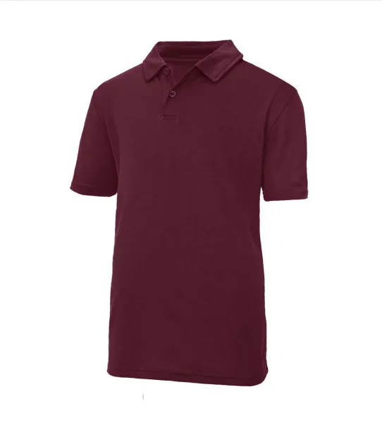 KIDS COOL POLO kid's polo t-shirt - Just Cool Burgundy