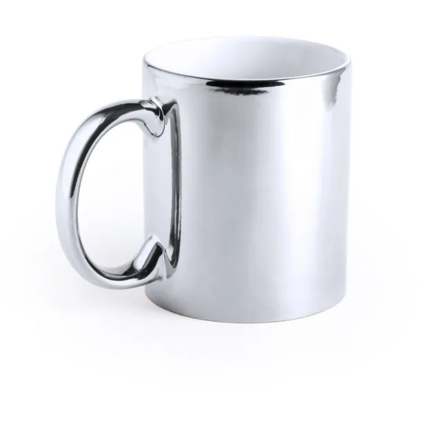  Ceramic mug 350 ml silver