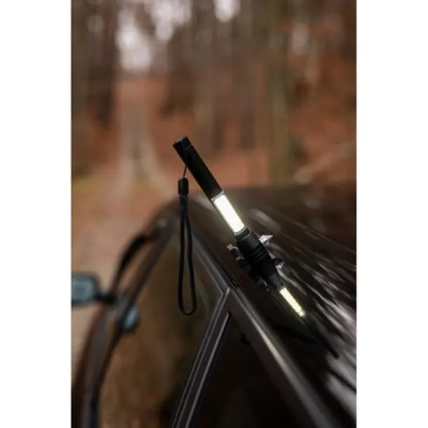  Višenamjenska 1 LED COB svjetiljka za hitne slučajeve Crna