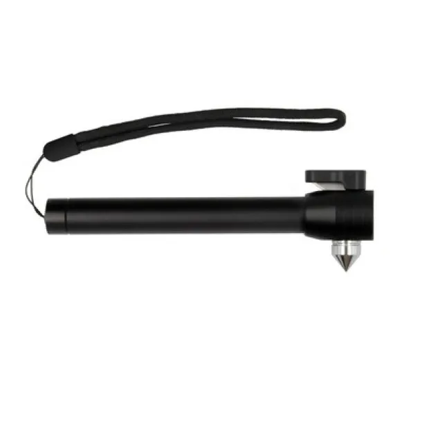  Emergency torch 1 LED COB, seat belt cutter, safety hammer Crna