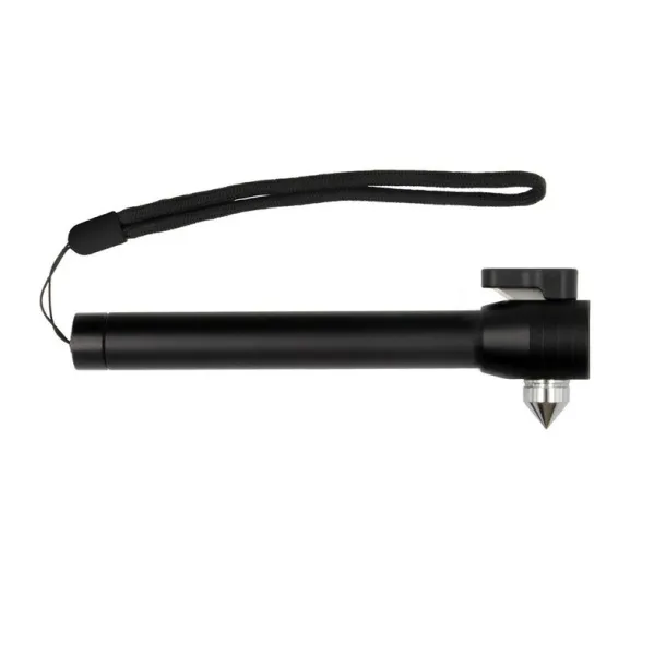  Emergency torch 1 LED COB, seat belt cutter, safety hammer Crna