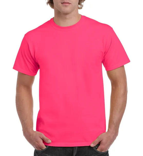  Heavy Cotton Adult T-Shirt - Gildan Safety Pink