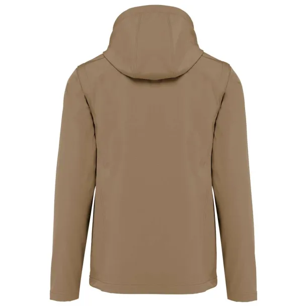  UNISEX 3-LAYER SOFTSHELL HOODED JACKET WITH REMOVABLE SLEEVES - Kariban Camel