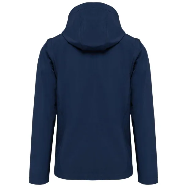  UNISEX 3-LAYER SOFTSHELL HOODED JACKET WITH REMOVABLE SLEEVES - Kariban Navy