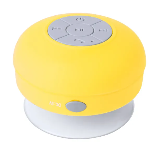 Abyss splashproof bluetooth speaker Yellow White