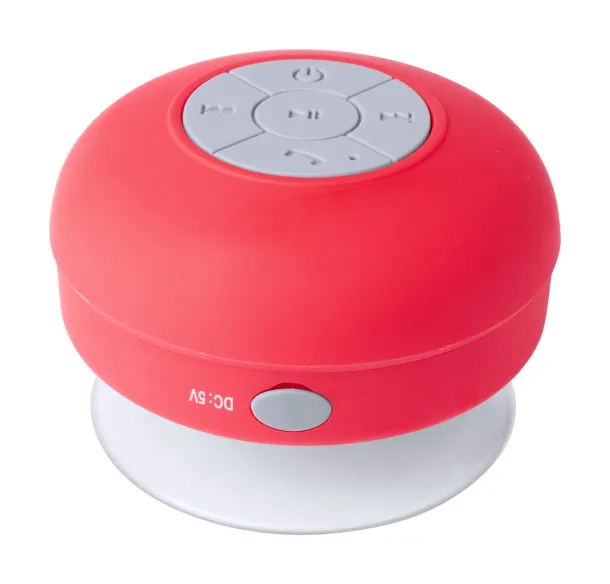 Abyss splashproof bluetooth speaker Red White