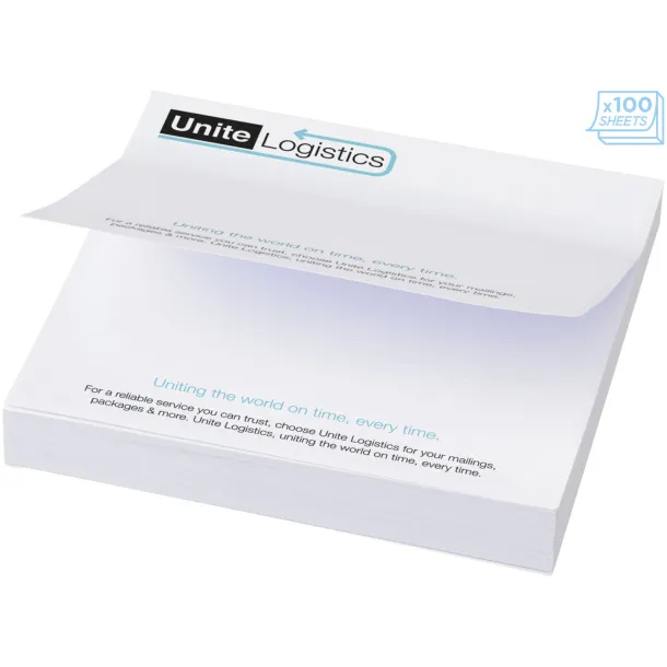 Sticky-Mate® large squared sticky notes 100x100 - Unbranded White