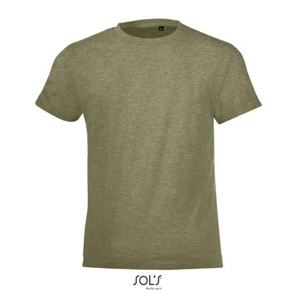 SOL'S REGENT Fit dječja majica s okruglim ovratnikom, 150 g/m2 - SOL'S Heather Khaki