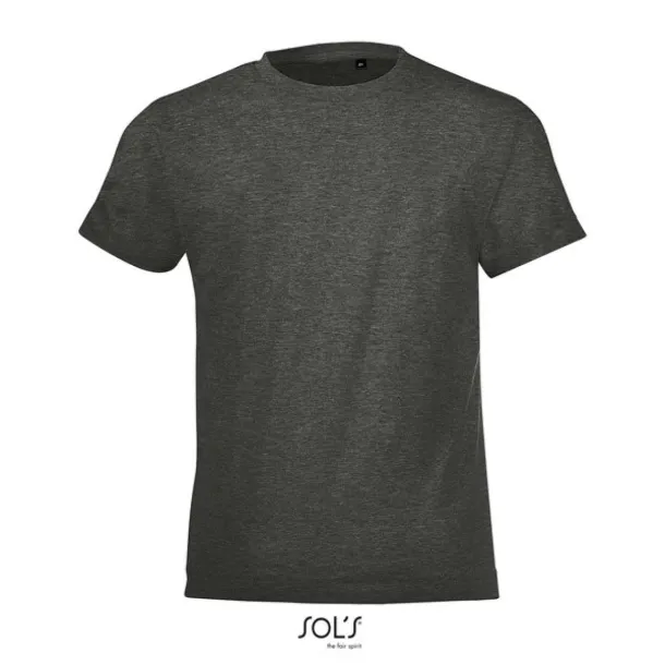 SOL'S REGENT  FIT KIDS - ROUND NECK T-SHIRT - SOL'S Charcoal Melange