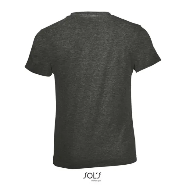 SOL'S REGENT  FIT KIDS - ROUND NECK T-SHIRT - SOL'S Charcoal Melange